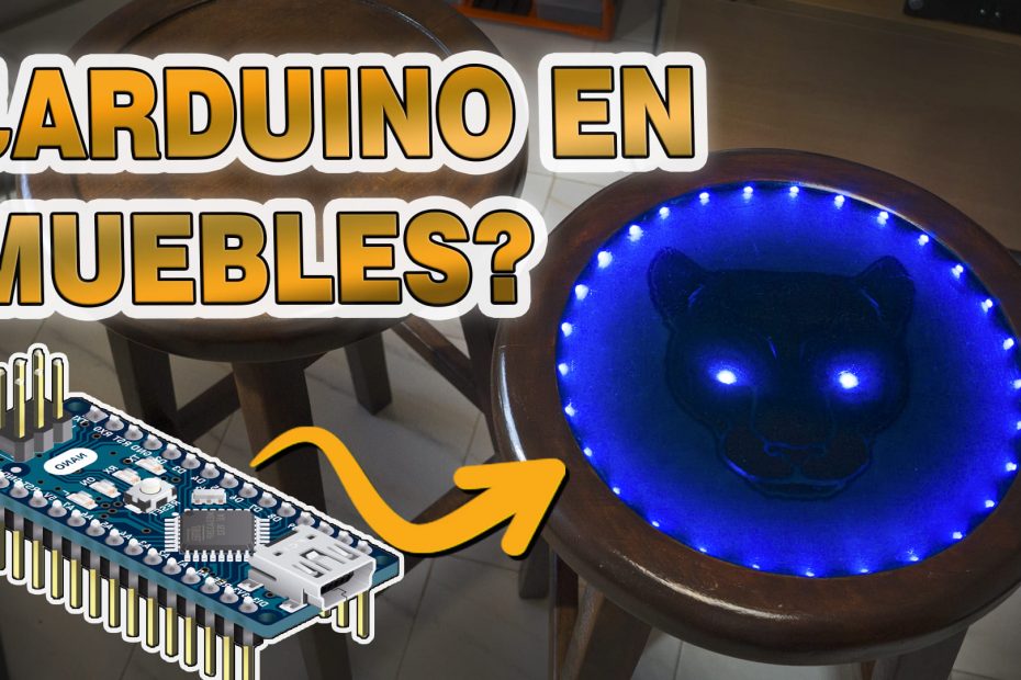 Mueble con Resina Epoxi y LEDs