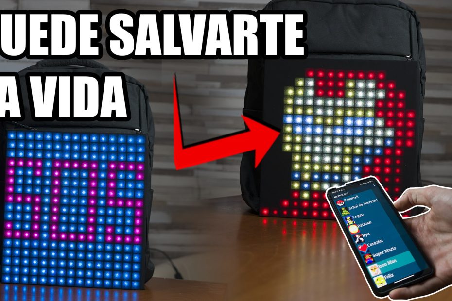 Mochila LED inteligente